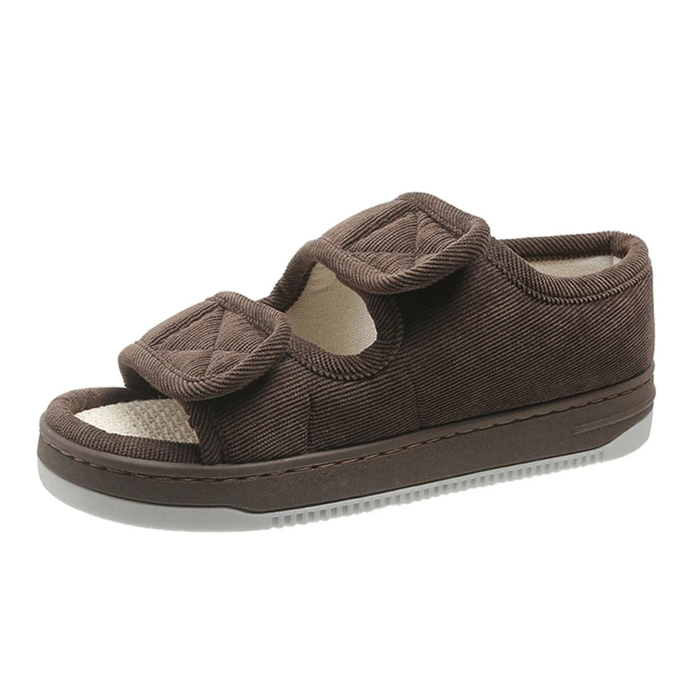 Diabetic Sandals for Women with Swollen Feet in Brown
