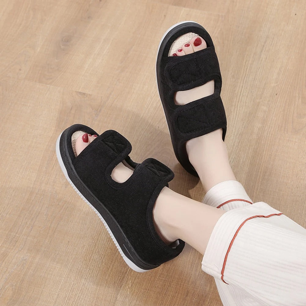 Diabetic Sandals for Women with Swollen Feet — side profile view