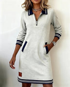 Sweatshirt Dress for Women in Gray
