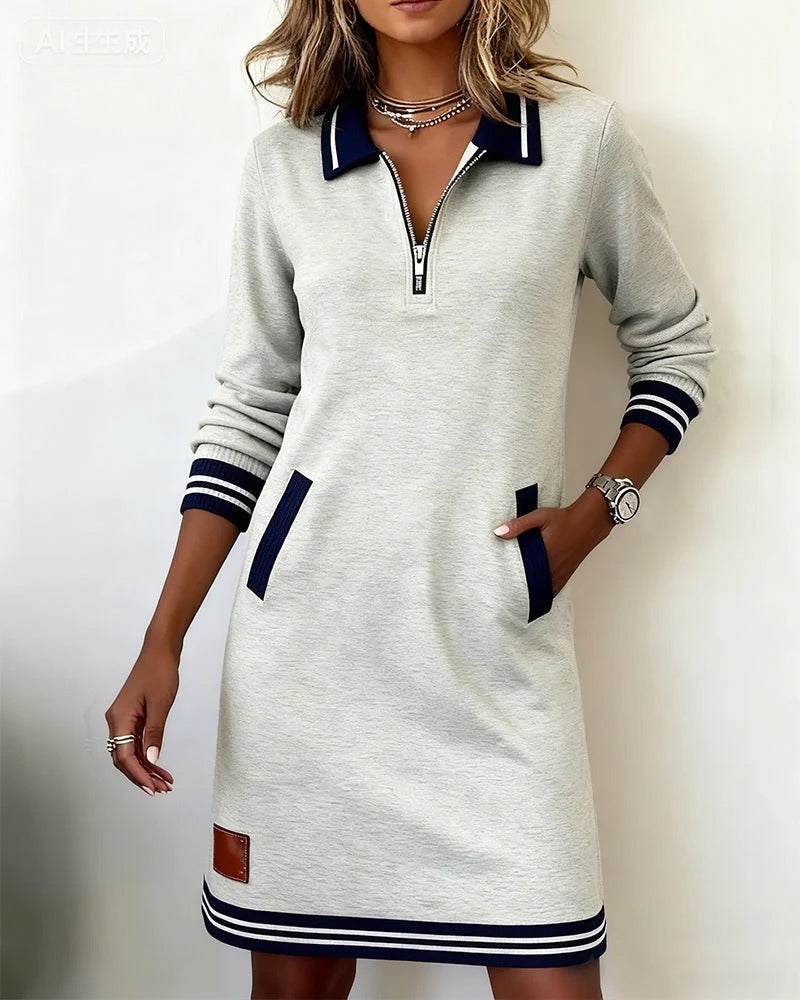 Sweatshirt Dress for Women in Gray