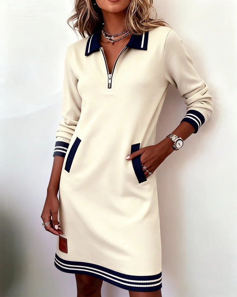 Sweatshirt Dress for Women in White