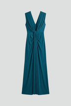 Pleated Maxi Dress for Women — additional product photo 1, showing the item from another angle