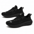 Wide Toe Box Shoes for Men in black knit — main product view