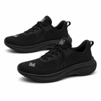 Wide Toe Box Shoes for Men in black knit — main product view