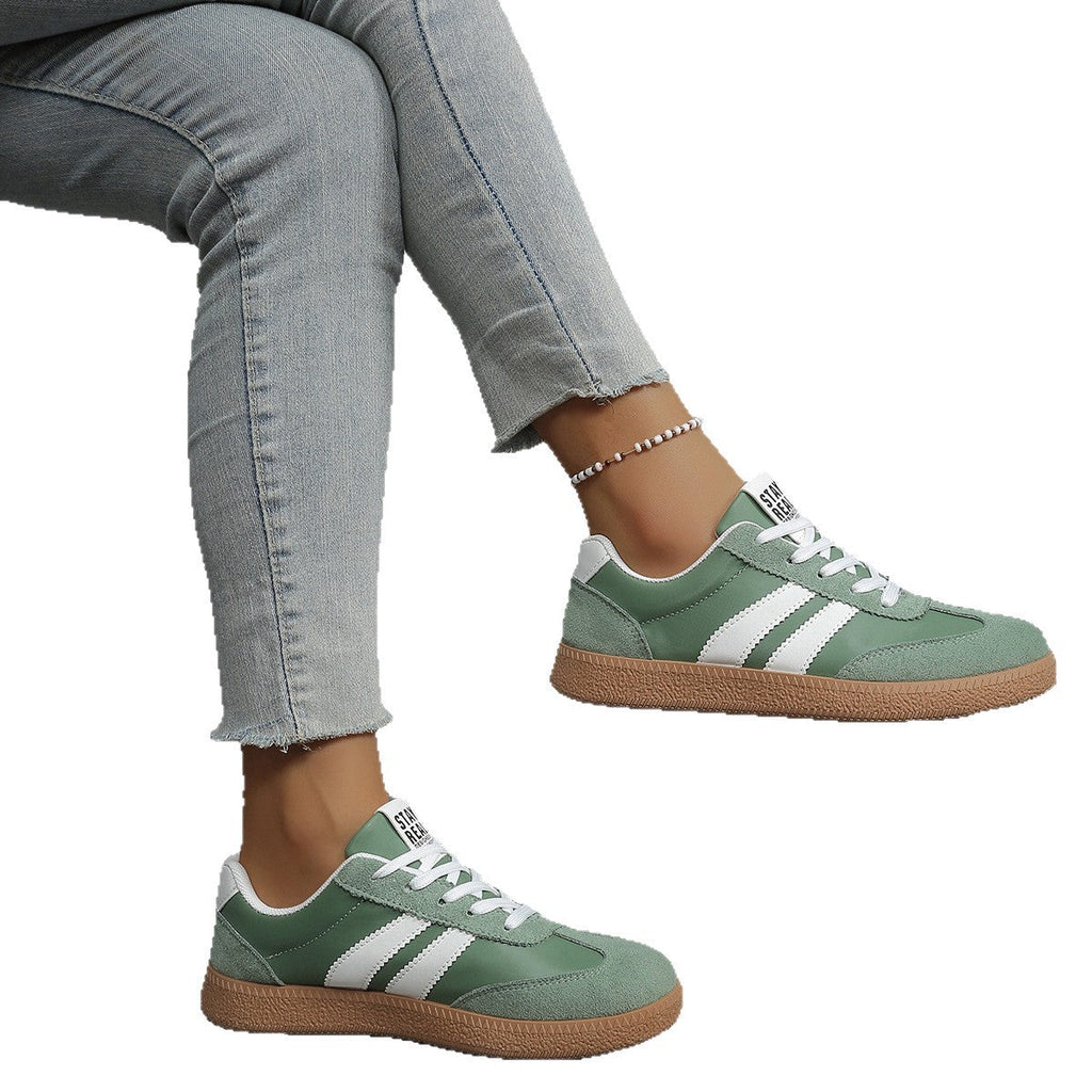 Cushioned walking shoes for women, rear view showing the heel counter