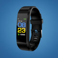 Smartwatch for seniors in black, front view of the watch face