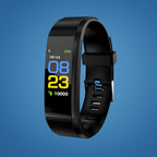 Smartwatch for seniors in black, front view of the watch face