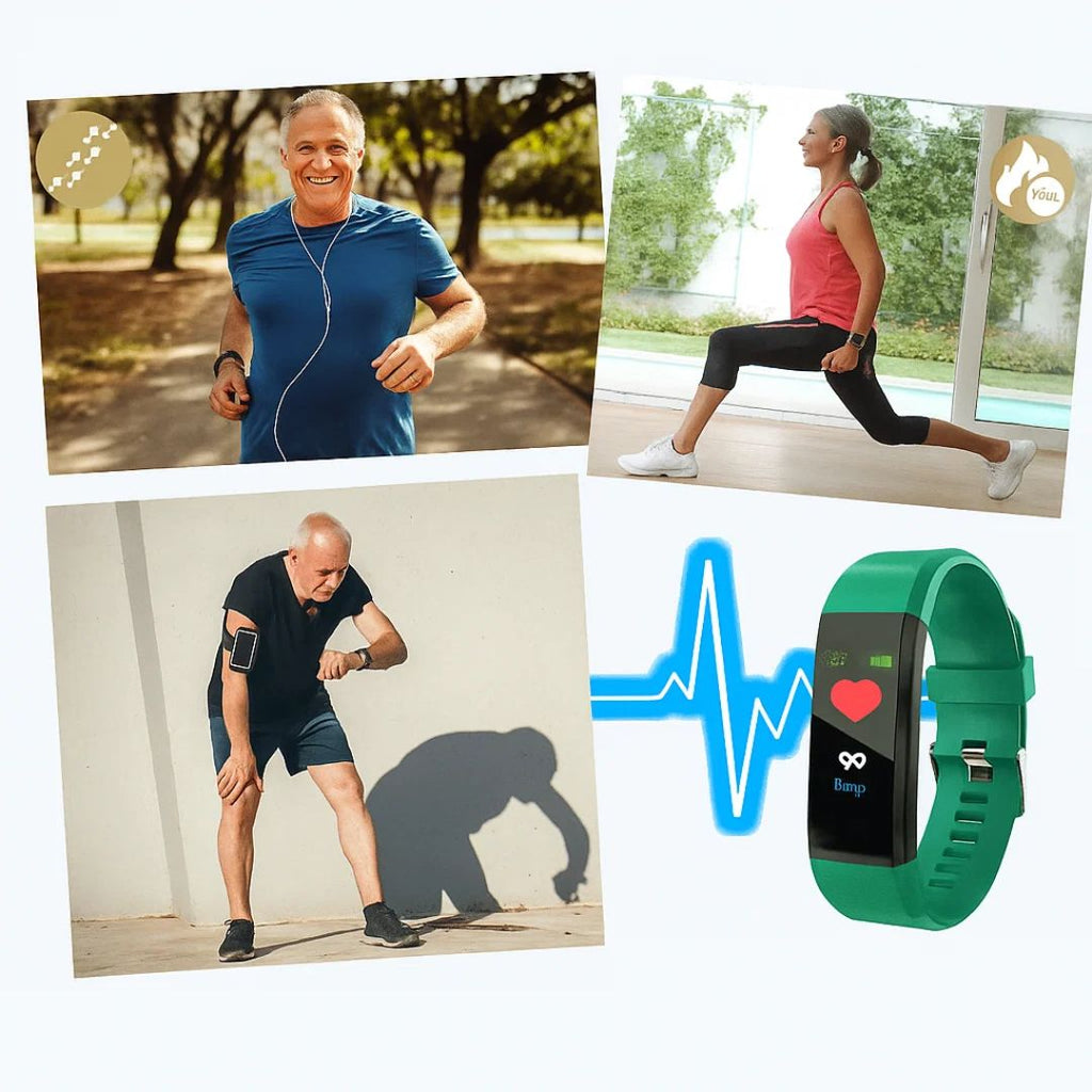 Smartwatch for seniors showing the GPS tracking display
