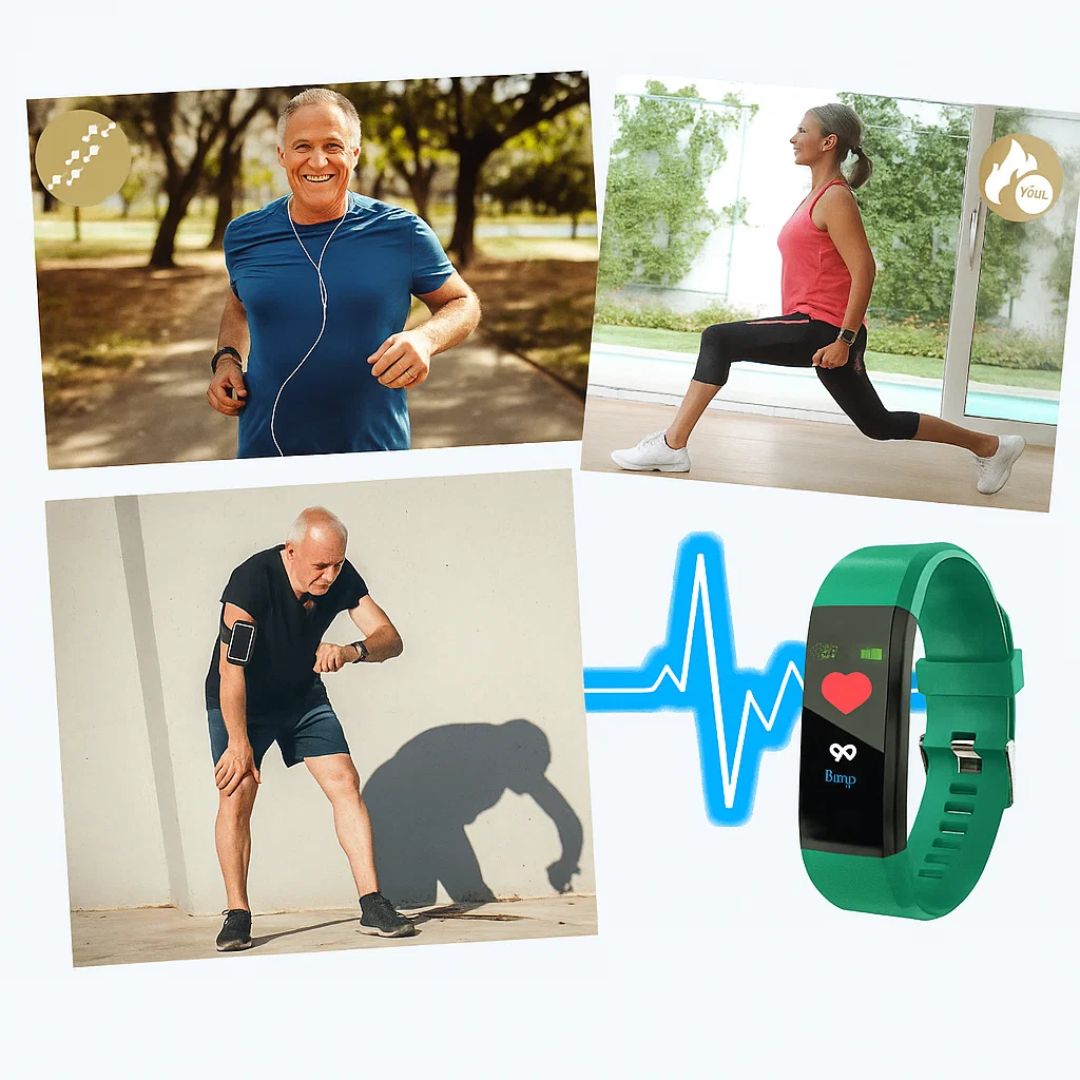 Smartwatch for seniors showing the GPS tracking display