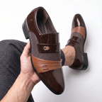 Slip On Dress Shoes for Men — close-up of the upper