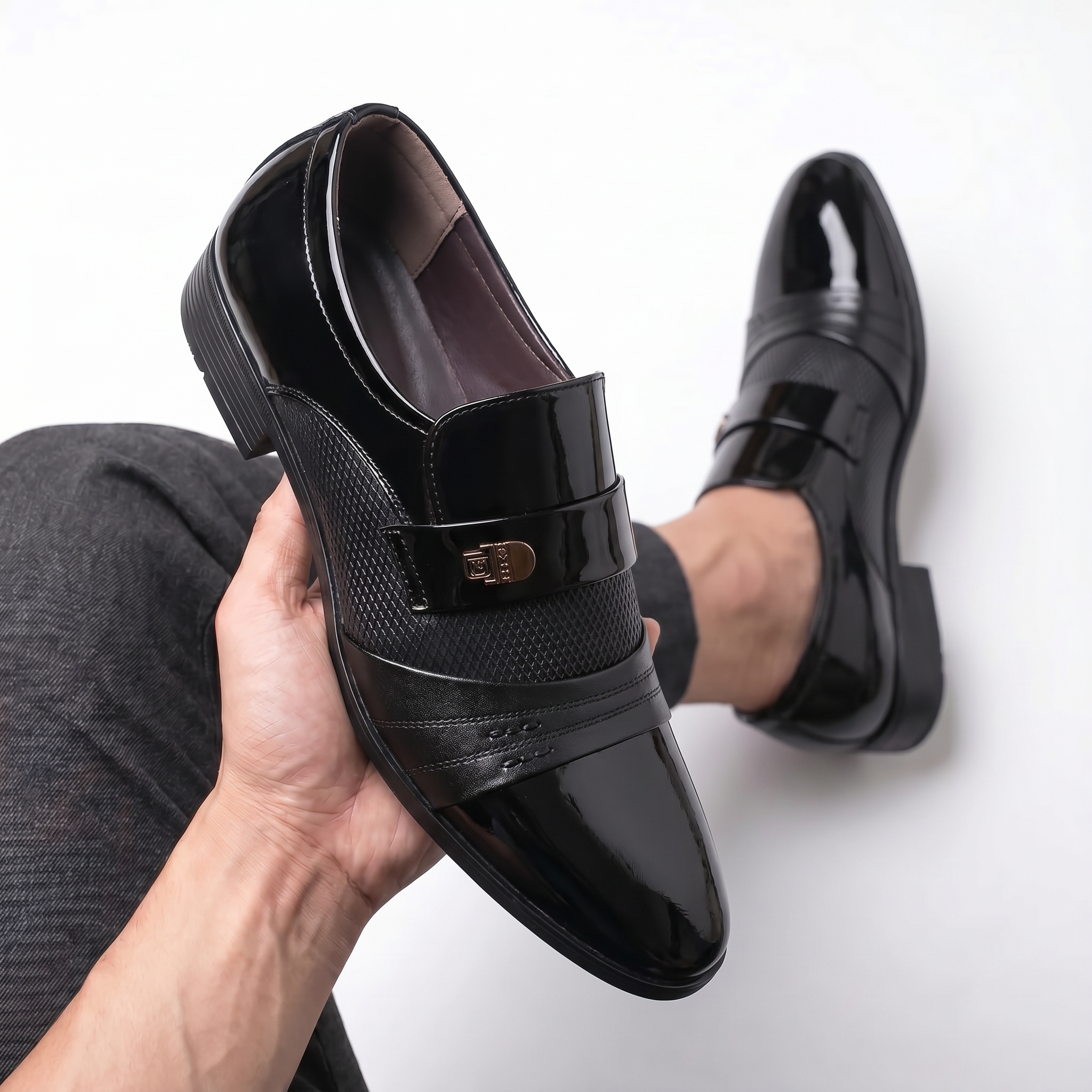Slip On Dress Shoes for Men — EVA sole detail