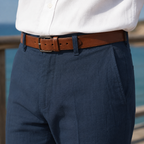 Straight Leg Pants for Men — back view