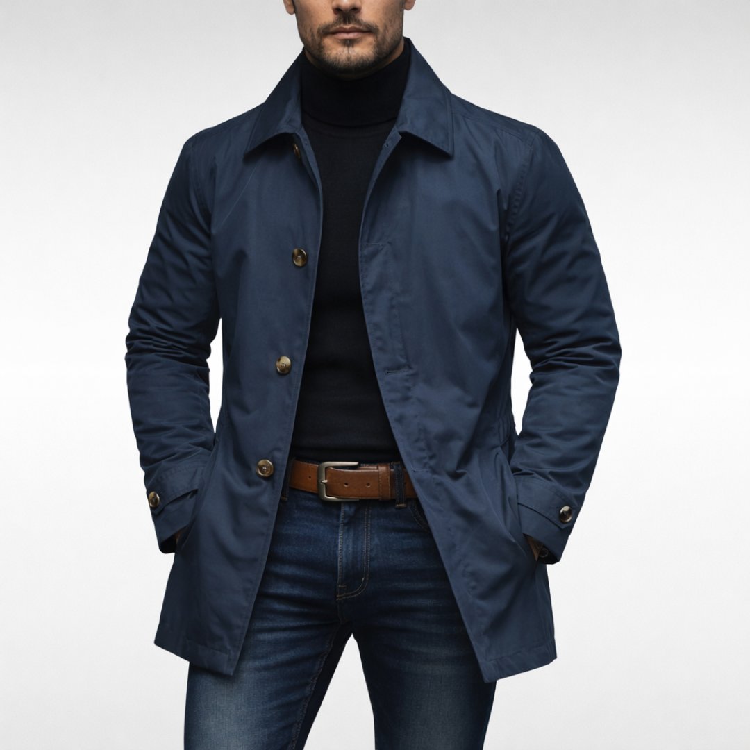 The men's windproof coat in Navy