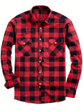 The men's plaid flannel shirt in Red