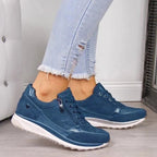 Arch support wedge sneakers in Blue