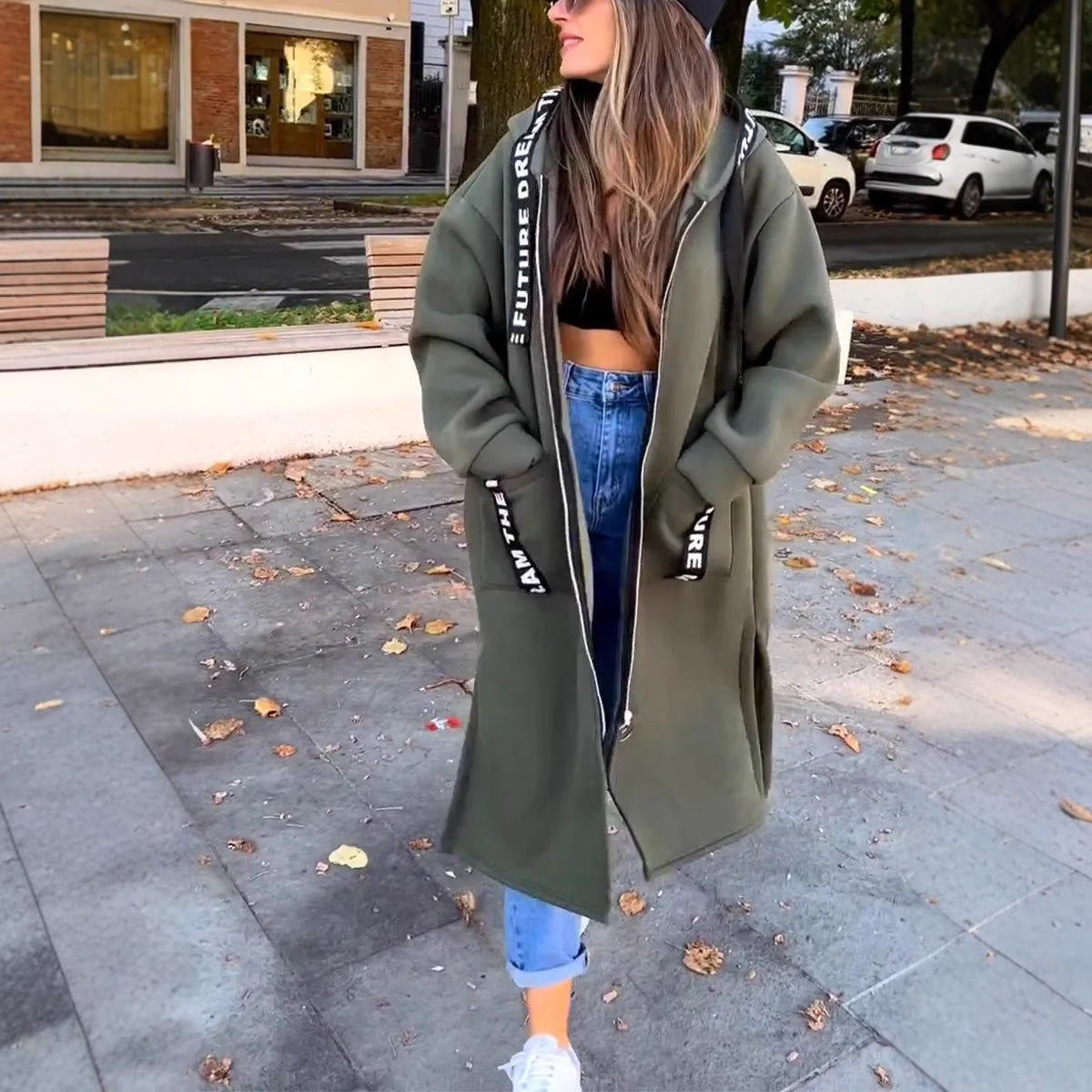 Duster Coat for Women in Green