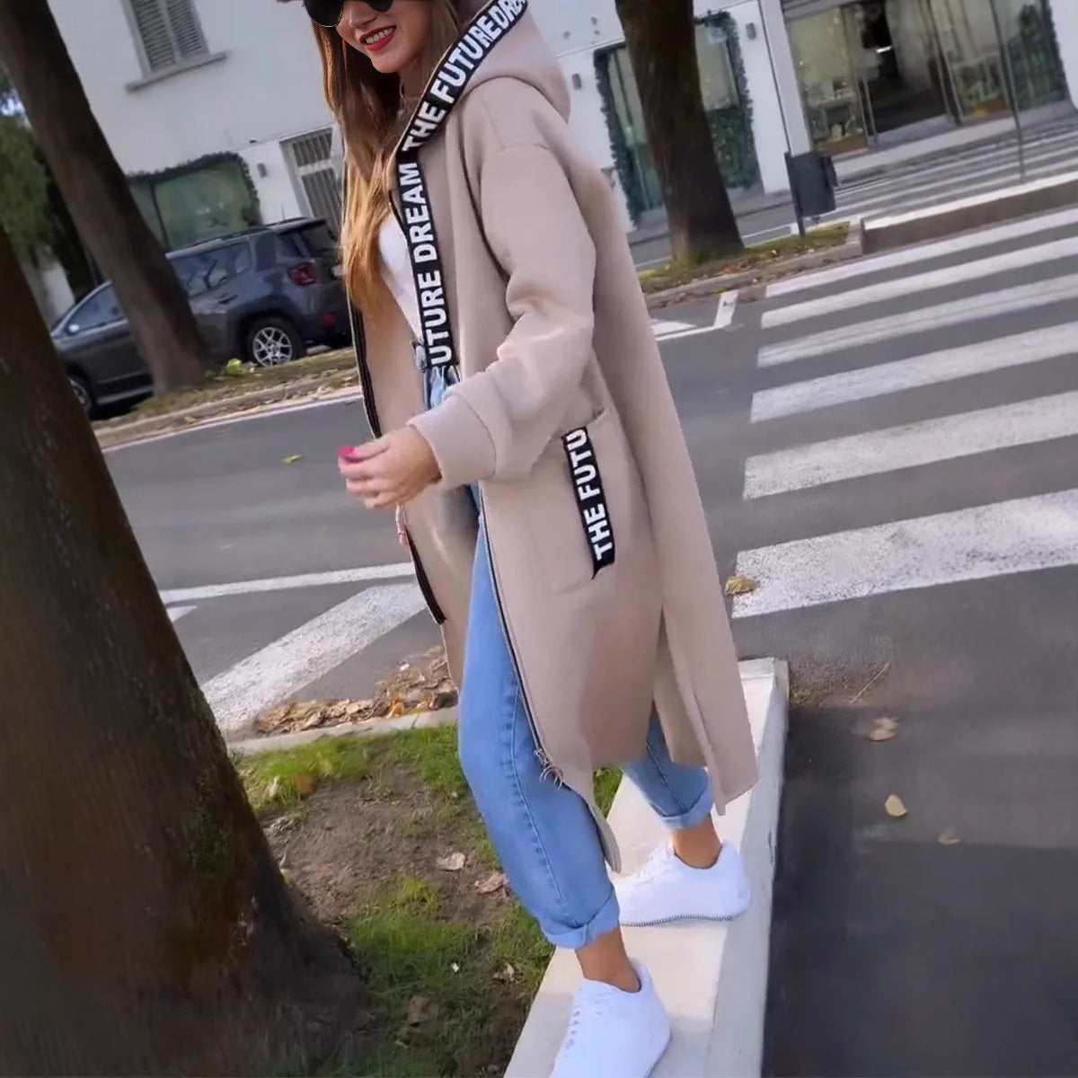 Duster Coat for Women in Beige