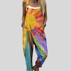 Wide Leg Jumpsuit for Women — front view on model
