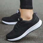 Wide Toe Box Shoes for Women — side view on model