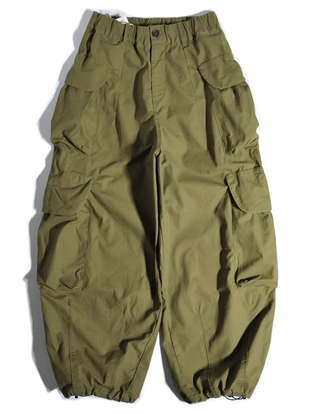Parachute Pants for Women — worn on a model, full length