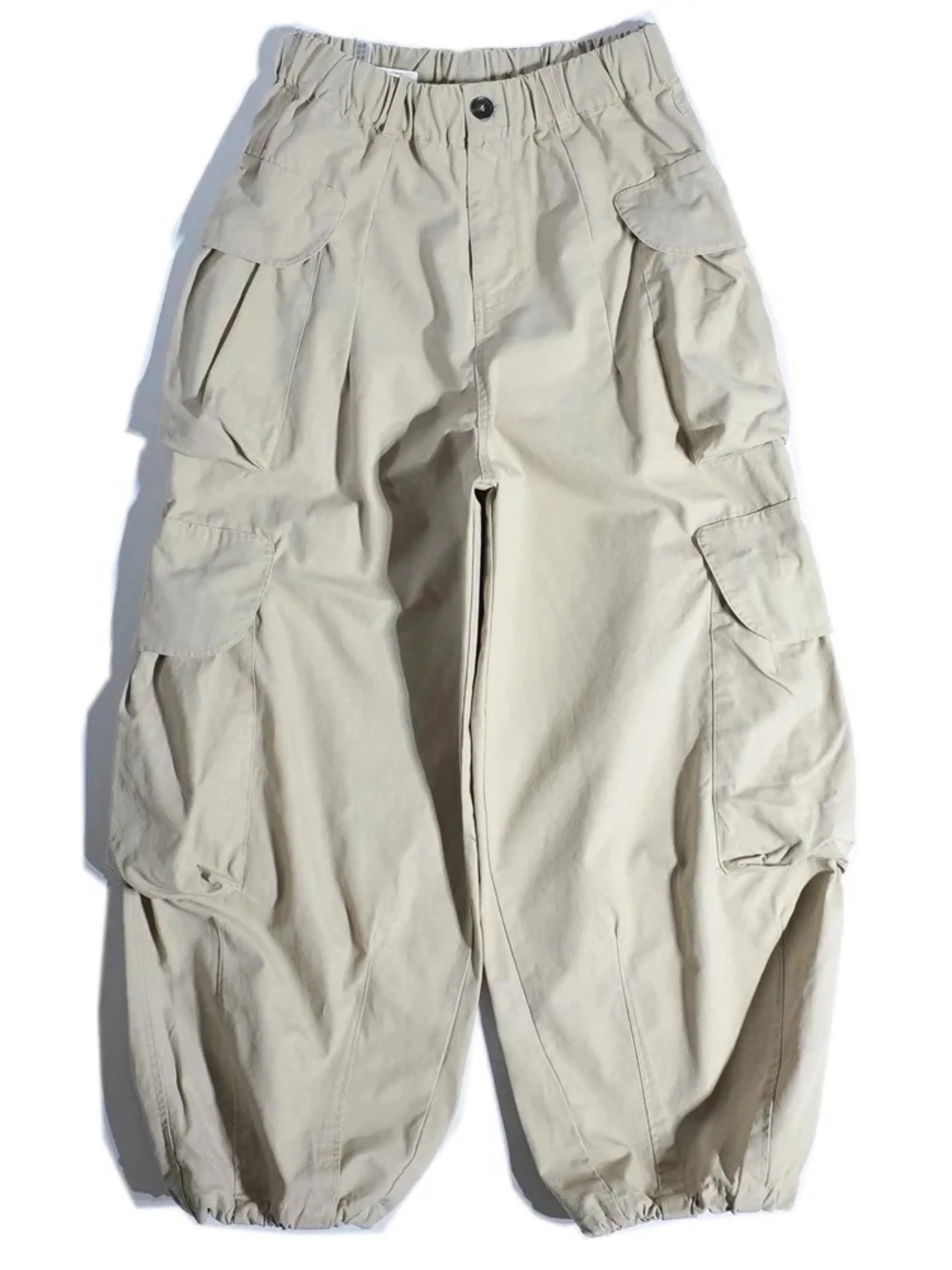 Parachute Pants for Women — close-up of the elastic waistband